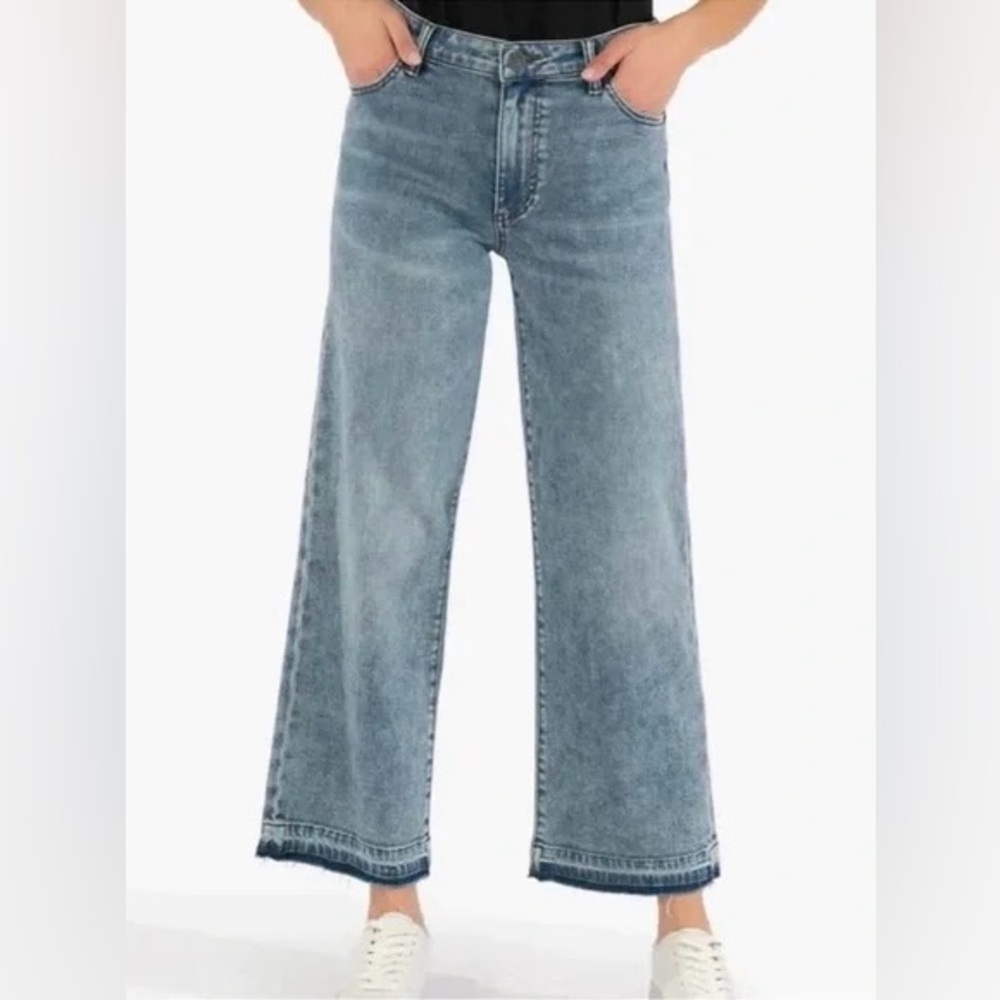 Kut From The Kloth Charlotte High Rise Fab Ab Culotte Jeans Size 00 Fits Size 2
